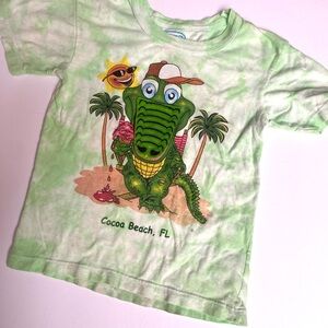 Cocoa Beach Kids' Green Alligator Tee